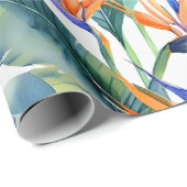 Tropischer Bird des Paradieses Geschenkpapier (Rolleneckpunkt)