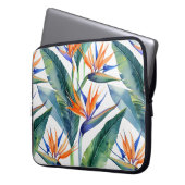 Tropischer Bird des Paradieses Laptopschutzhülle (Vorderseite Links)