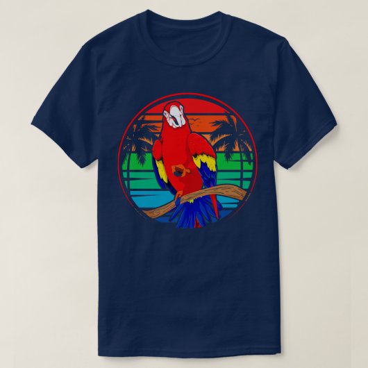 Tropischer Bird Macaw Bird Watcher T-Shirt (Design vorne)