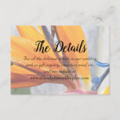 Tropischer Bird of Paradise Blumenzwiebeldetails Begleitkarte (Vorderseite)