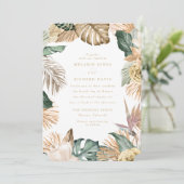 Tropischer Bird of Paradise Einladung (Stehend Vorderseite)