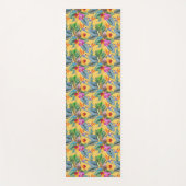 Tropischer Bird of Paradise & Orchid Yogamatte (Vorderseite)