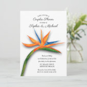 Tropischer Bird of Paradise Paare - Einladungen zu (Stehend Vorderseite)