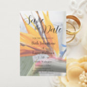 Tropischer Bird of Paradise Save The Date