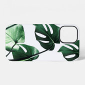 Tropischer Blatt-Handyhülle iPhone Hülle (Rückseite (Horizontal))