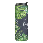 Tropischer Blatt-Junggeselinnen-Abschied des Thermosbecher (Nach links gedreht)