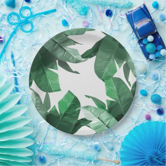 Tropischer Blatt-Pappteller Pappteller (Party)
