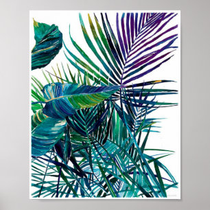 Tropischer Blätter Kunstprint Poster