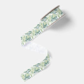 Tropischer BlätterWatercolor Ripsband (Rückseite)
