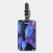 Tropischer Blauer Fisch Gepäckanhänger (Vorderseite vertikal)