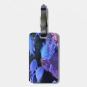 Tropischer Blauer Fisch Gepäckanhänger (Rückseite vertikal)