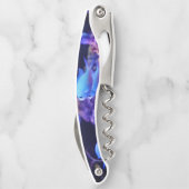 Tropischer Blauer Fisch Kellnermesser (Rückseite)