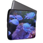Tropischer Blauer Fisch Laptopschutzhülle (Vorne Rechts)
