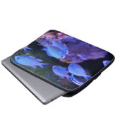 Tropischer Blauer Fisch Laptopschutzhülle (Vorne Knopf)