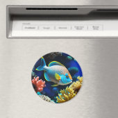 Tropischer Blauer Fisch Magnet (In Situ (Geschirrspüler))