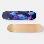 Tropischer Blauer Fisch Skateboard (Horizontal)