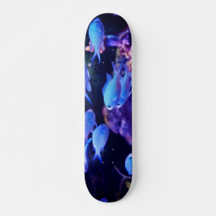Tropischer Blauer Fisch Skateboard