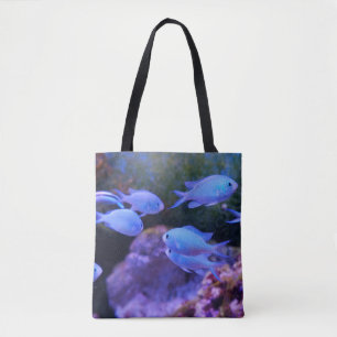 Tropischer Blauer Fisch  Tasche
