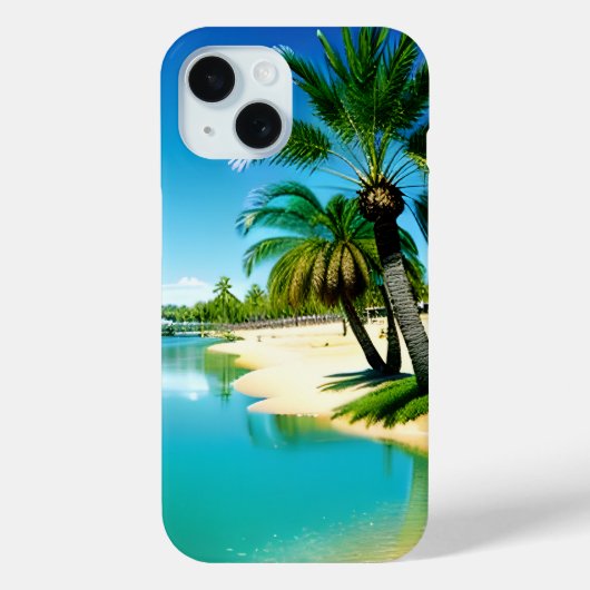 Tropischer Blick Oasis 2 Case-Mate iPhone Hülle (Rückseite)