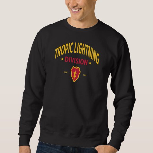 Tropischer Blitz - 25. Infanterieabteilung Sweatshirt (Vorderseite)