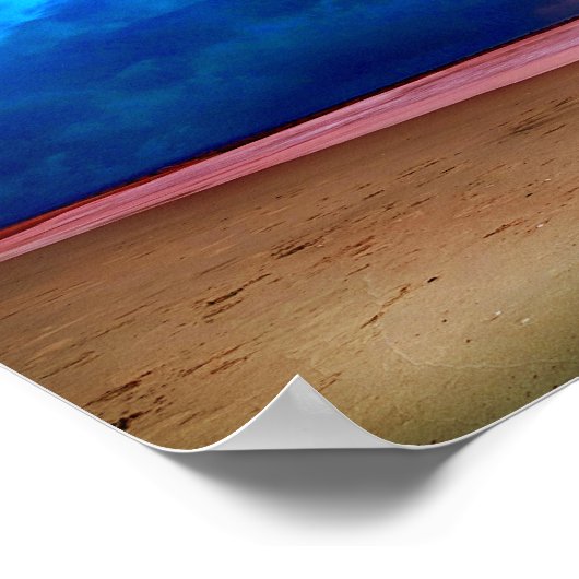 Tropischer Blitzschlag Poster (Ecke)