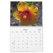 Tropischer Blumen-Kalender Hawaiis Kalender (Mär 2027)