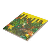 Tropischer Blumen-Misch-Drop-Effekt  Fliese (Seite)
