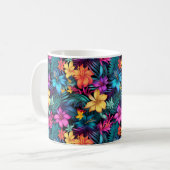 Tropischer Blumenbecher Kaffeetasse (Vorderseite Links)