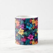 Tropischer Blumenbecher Kaffeetasse (Mittel)