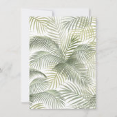 Tropischer Blumenbogen Modernes Summer Brautparty Einladung (Rückseite)