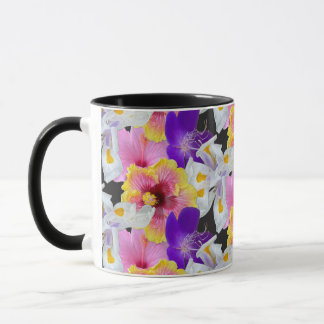 Tropischer Blumengarten Hisbiskus Lilien Mama Tasse