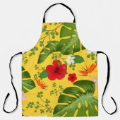 Tropischer Blumenhintergrund 10 Schürze (Vorderseite)