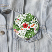 Tropischer Blumenhintergrund 2 Button (Beispiel)
