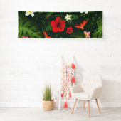 Tropischer Blumenhintergrund 7 Banner (Insitu)
