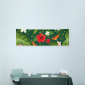 Tropischer Blumenhintergrund 7 Banner (Messeveranstaltung)