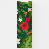 Tropischer Blumenhintergrund 7 Banner (Vertikal)