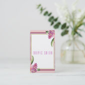 Tropischer Blumenorchid Lila rosa Botanischer Chic Visitenkarte (Stehend Vorderseite)