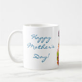 Tropischer Blumenstrauß der Blumen-Mutter Tages Kaffeetasse (Links)