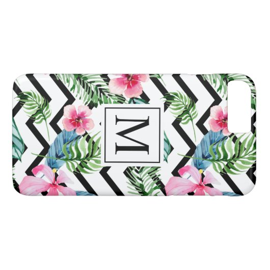 Tropischer Blumentelefon-Kasten des Case-Mate iPhone Hülle (Rückseite (Horizontal))