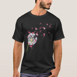 Tropischer Blütenleuchter Exotic Bird Animal Pink T-Shirt