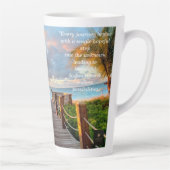 Tropischer Boardwalk Latte Becher 17oz Milchtasse (Rechts)