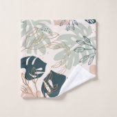 Tropischer Boho Chic Badhandtuch Set (Waschlappen)