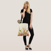 Tropischer botanischer Blumen-Garten-Kunst-Muster Tasche (Am Model)