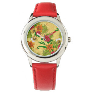 Tropischer Bouquet Armbanduhr