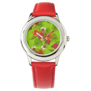 Tropischer Bouquet Armbanduhr