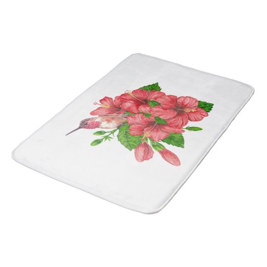 Tropischer Bouquet Badematte (Schrägansicht)