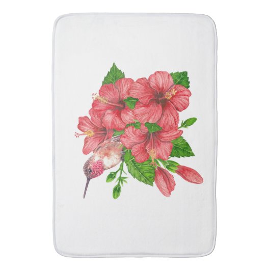 Tropischer Bouquet Badematte (Vorderseite Vertikal)