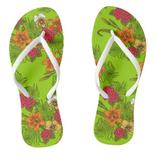 Tropischer Bouquet Badesandalen