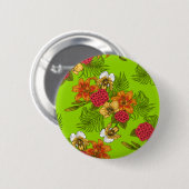 Tropischer Bouquet Button (Vorne & Hinten)