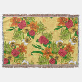 Tropischer Bouquet Decke (Vorderseite)